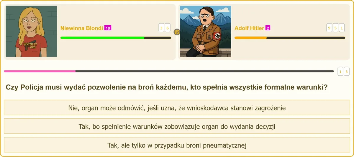 Formularz wniosku o pozwolenie na broń i pieczęć komendy policji