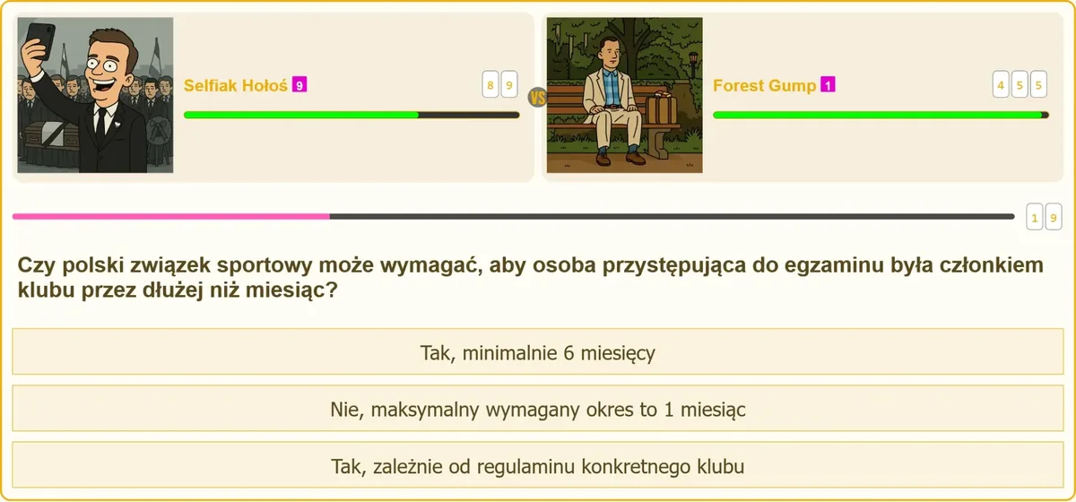 Wymagania członkostwa w klubie sportowym przed egzaminem na patent strzelecki