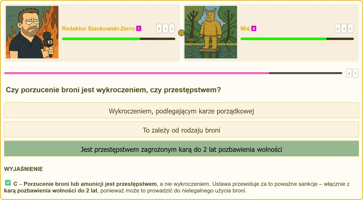 Porzucenie broni palnej - odpowiedzialność karna posiadacza
