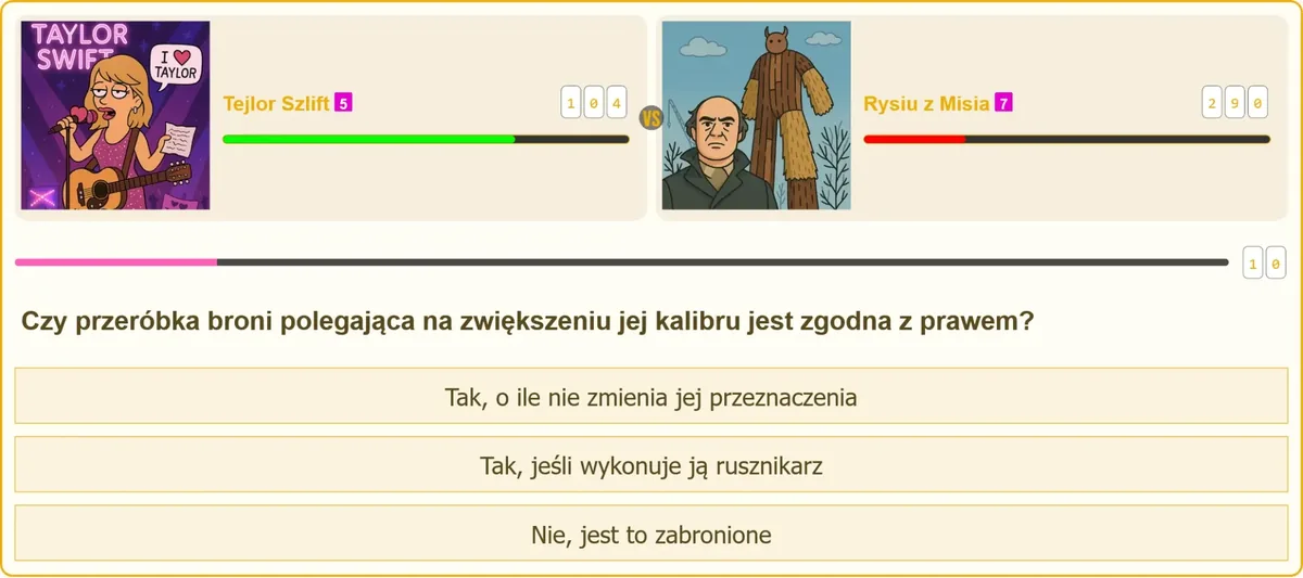Zmiana kalibru broni w drodze przeróbki a przepisy ustawy