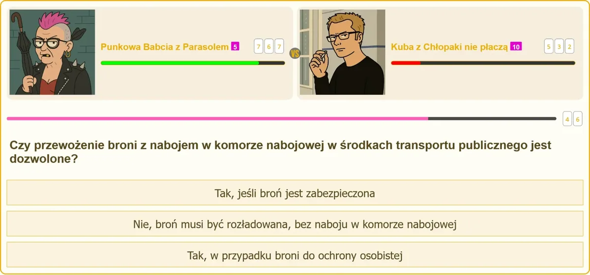 Przepisy dotyczące przewozu broni w transporcie publicznym