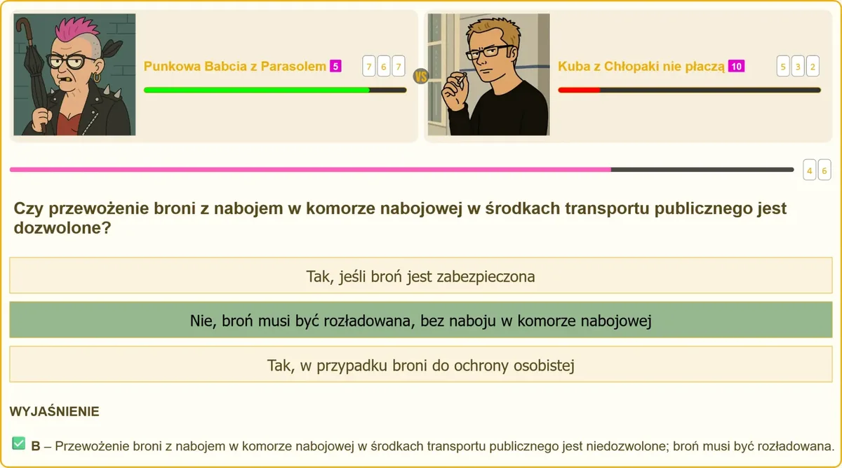 Przepisy dotyczące przewozu broni w transporcie publicznym