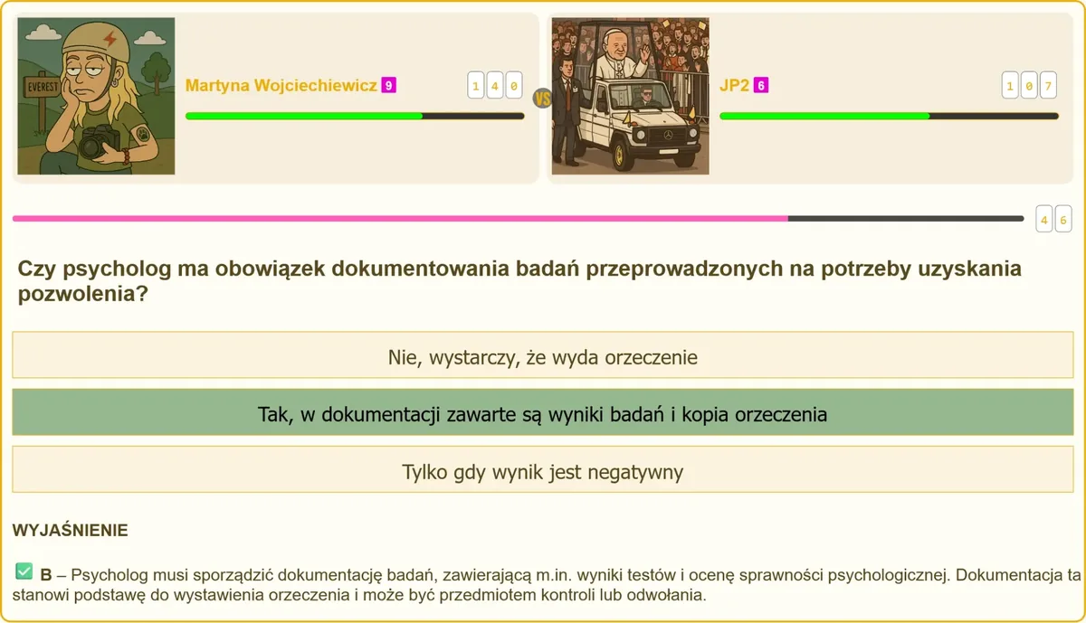 Dokumentacja badań psychologicznych do pozwolenia na broń