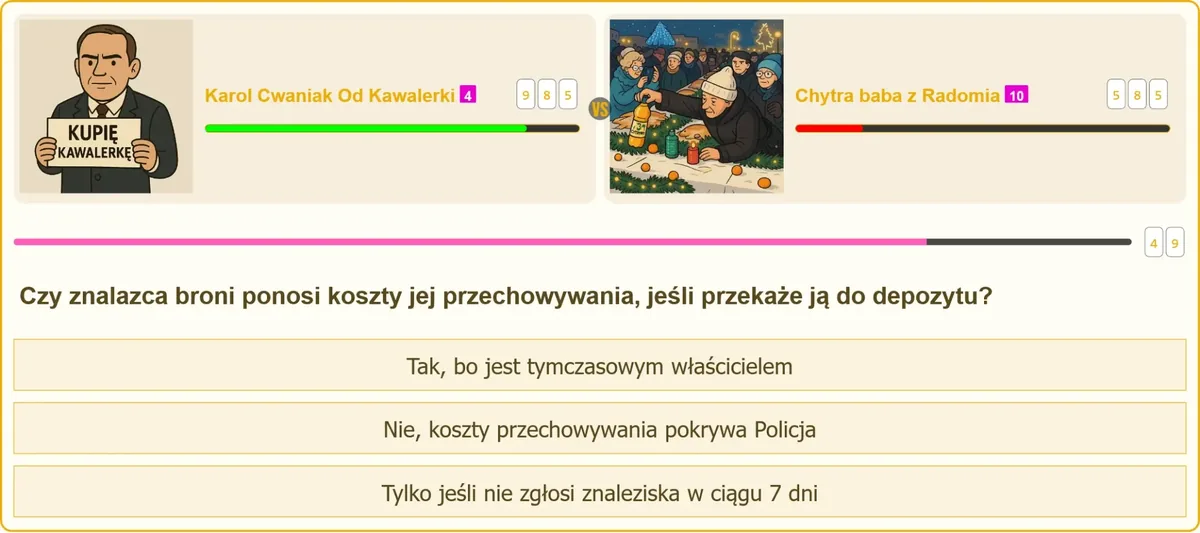 Znalazca broni a koszty przechowywania w depozycie Policji