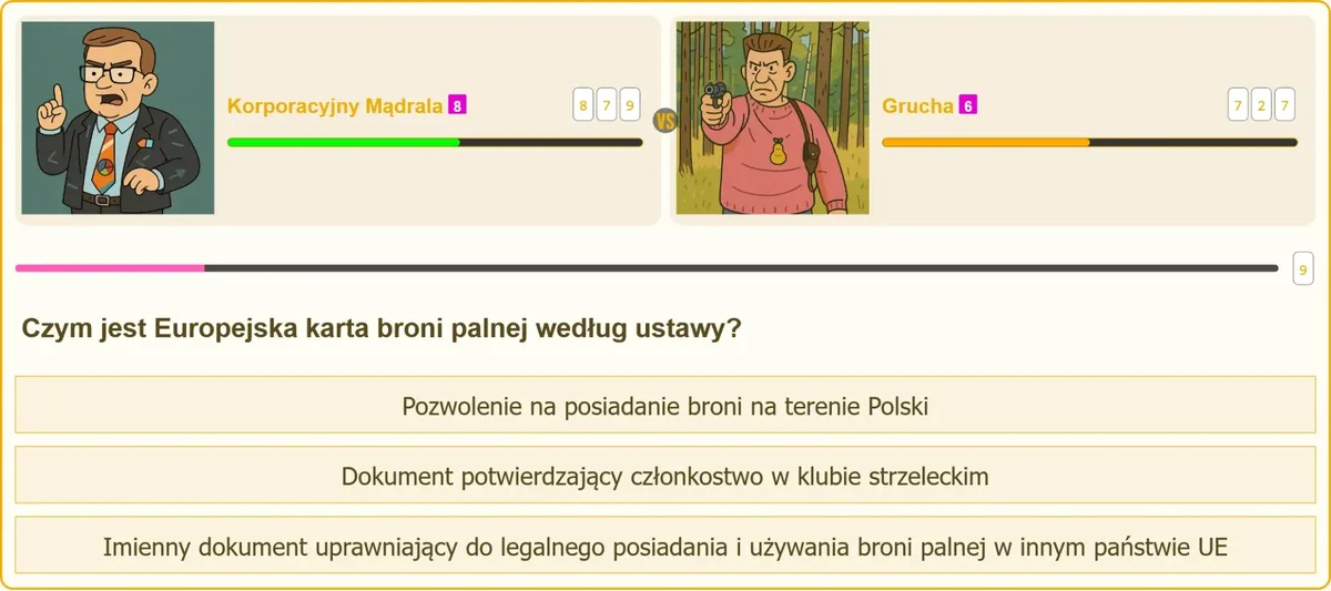 Wniosek o wydanie Europejskiej karty broni palnej w komendzie Policji