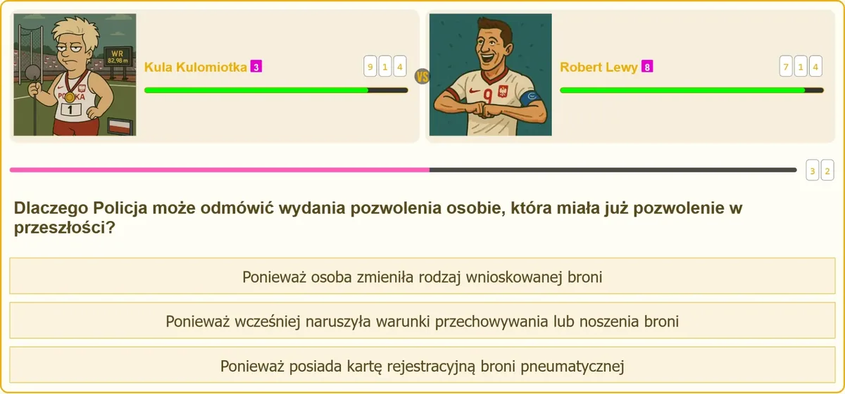 Odmowa wydania pozwolenia na broń przez Policję