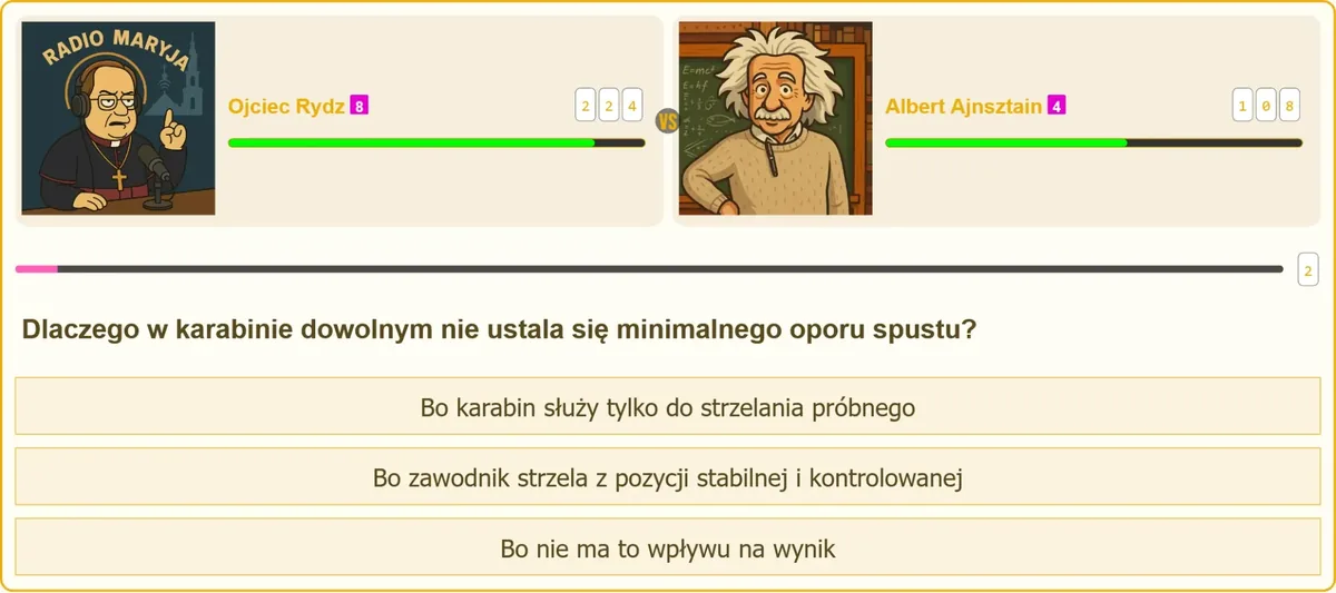 Minimalny opór spustu w karabinie dowolnym
