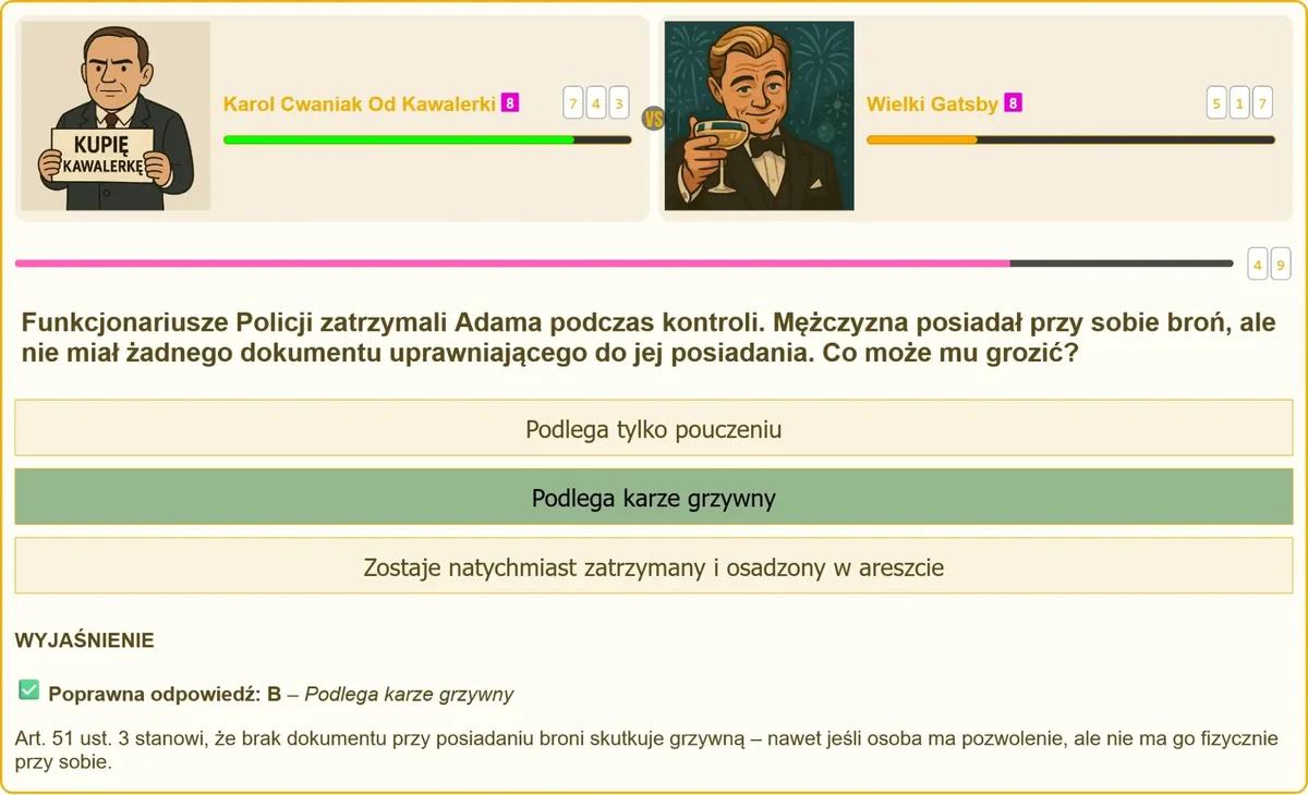 Kontrola policyjna a obowiązek posiadania dokumentu przy broni