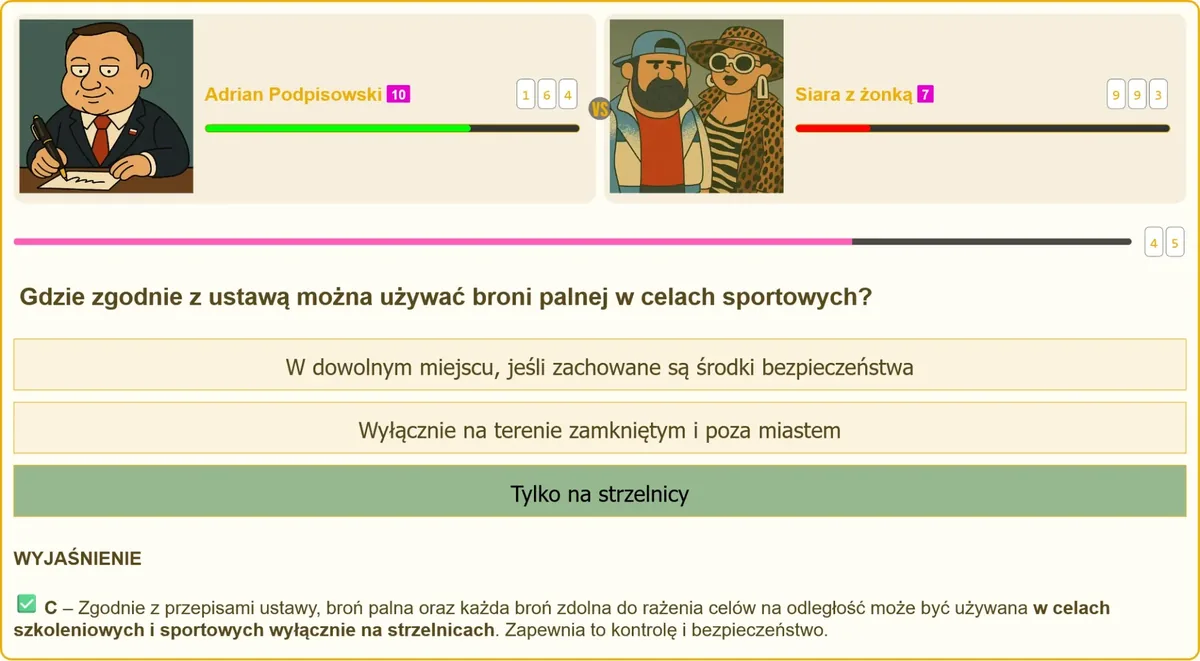 Strzelnica jako jedyne dopuszczalne miejsce strzelania sportowego