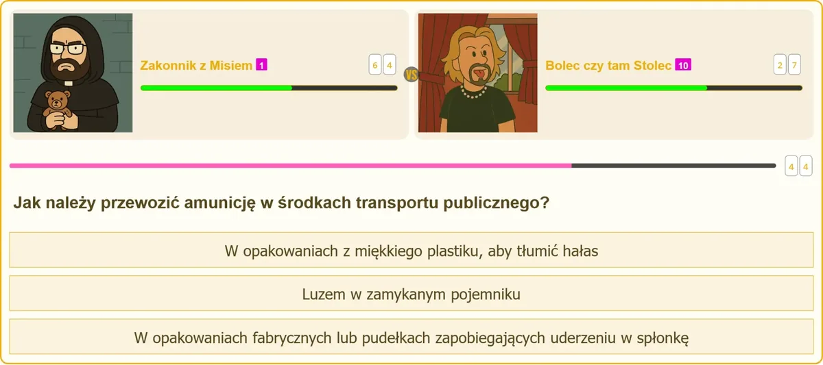 Opakowanie fabryczne na amunicję w transporcie publicznym