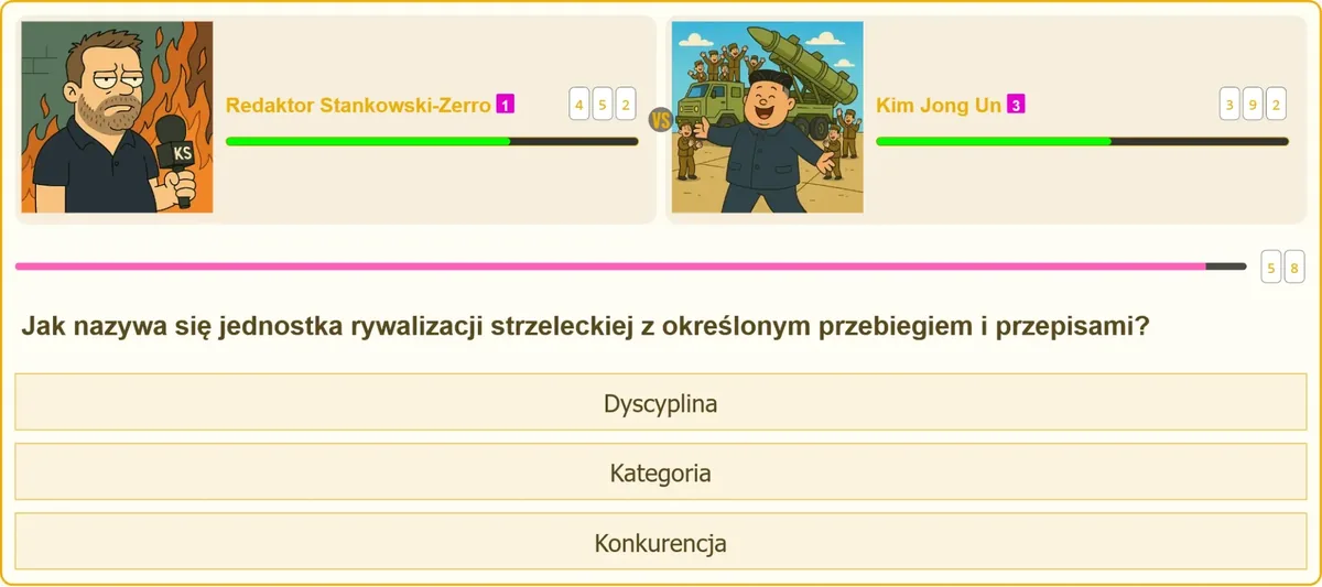 Zawodnik podczas konkurencji strzeleckiej z karabinem pneumatycznym