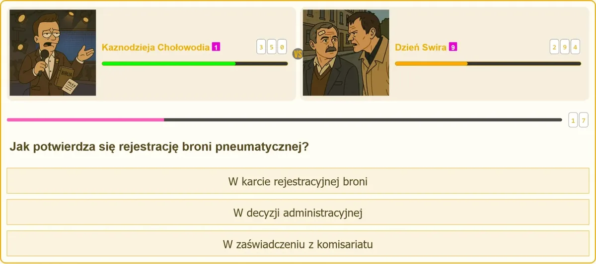 Karta rejestracyjna broni pneumatycznej jako dowód rejestracji