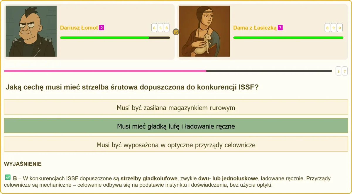 Strzelba śrutowa dopuszczona do konkurencji ISSF