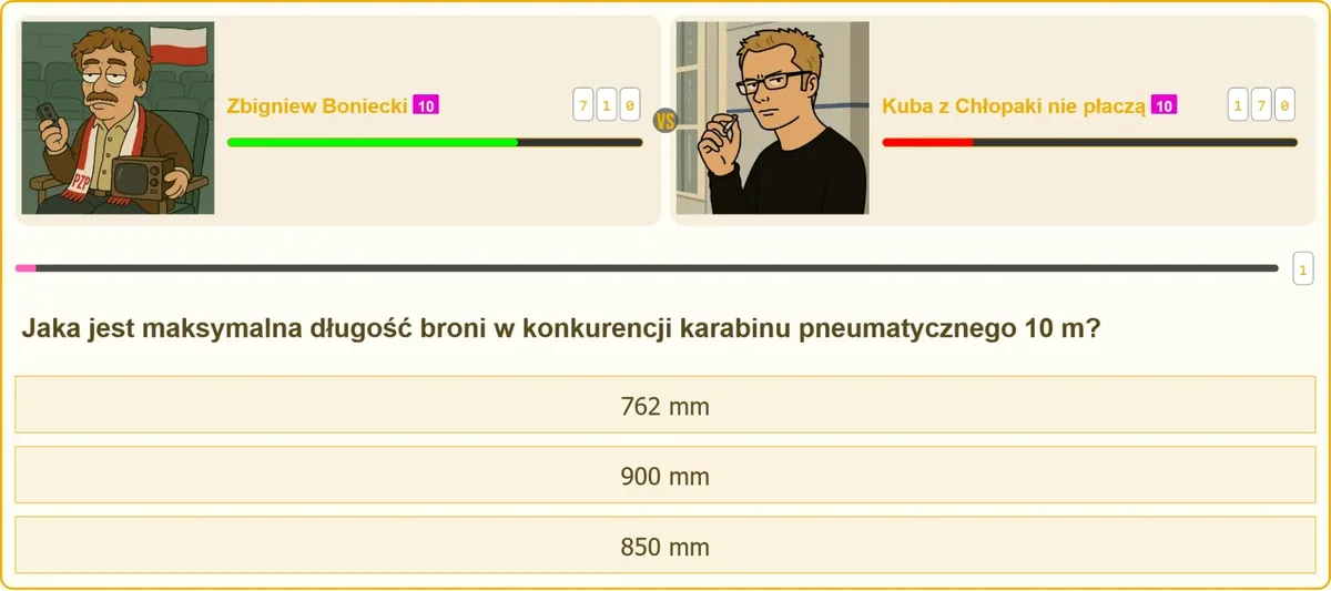 Zawodnik celujący z karabinu pneumatycznego na strzelnicy