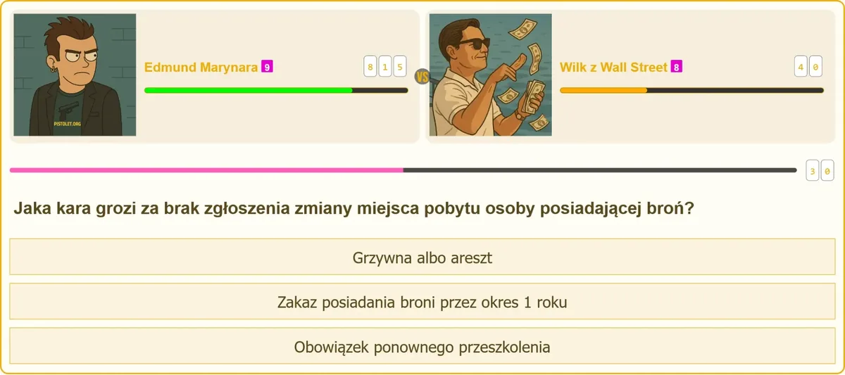 Zgłoszenie zmiany adresu przez posiadacza broni