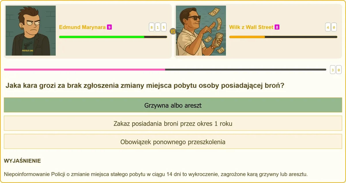 Obowiązek zgłoszenia zmiany miejsca pobytu przez posiadacza broni