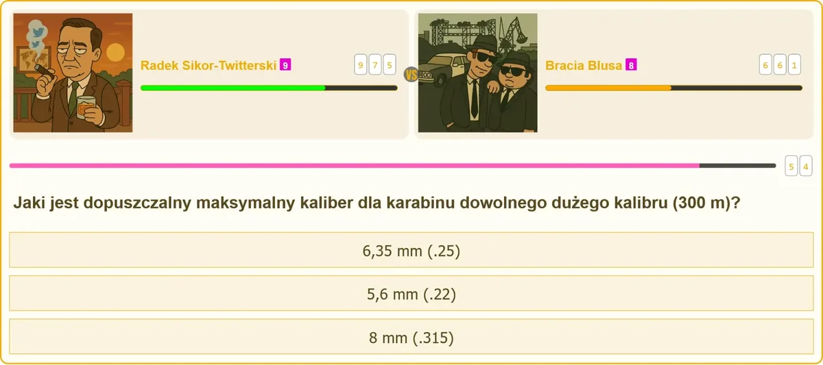 Pytanie o dopuszczalny kaliber karabinu dowolnego dużego kalibru
