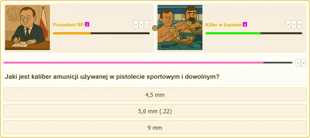Strzelec podczas konkurencji pistoletu sportowego