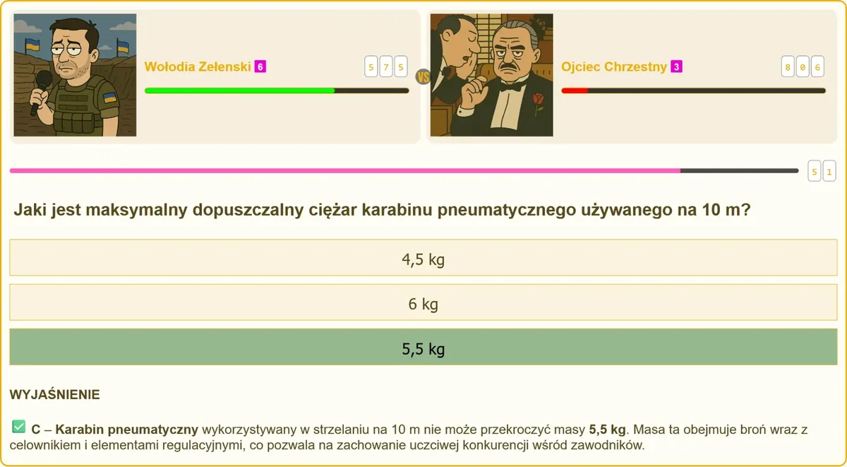 Zawodnik przygotowujący karabin pneumatyczny do strzelania na dystansie 10 m
