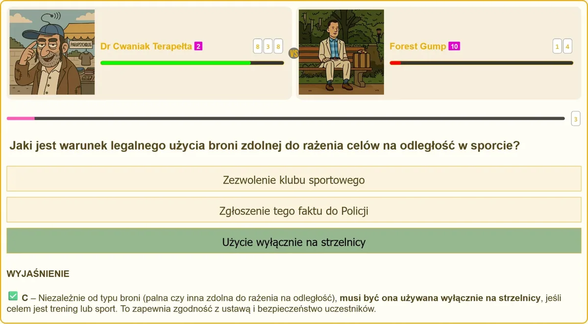 Strzelnica jako jedyne dopuszczalne miejsce strzelań sportowych