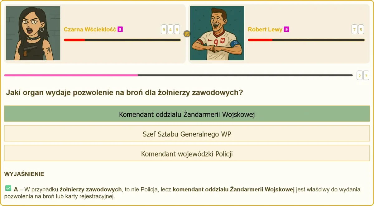 Żandarmeria Wojskowa jako organ wydający pozwolenie na broń dla żołnierzy