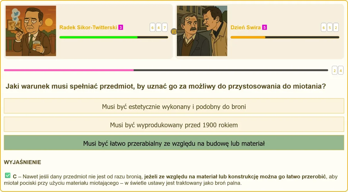 Egzamin na patent strzelecki – klasyfikacja przedmiotu jako broni palnej