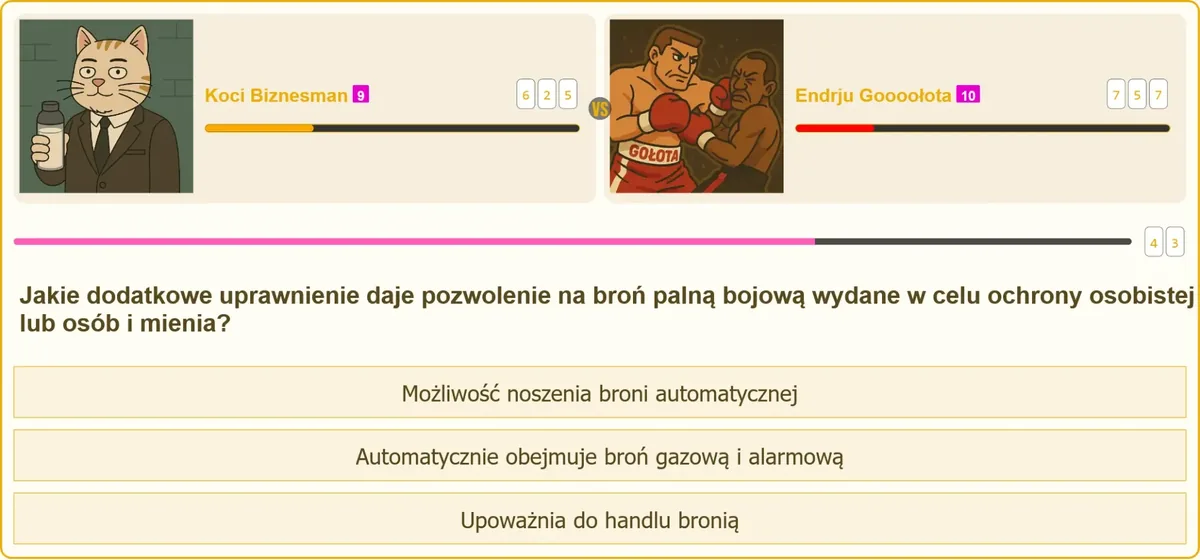 Broń gazowa i alarmowa objęta pozwoleniem na broń bojową