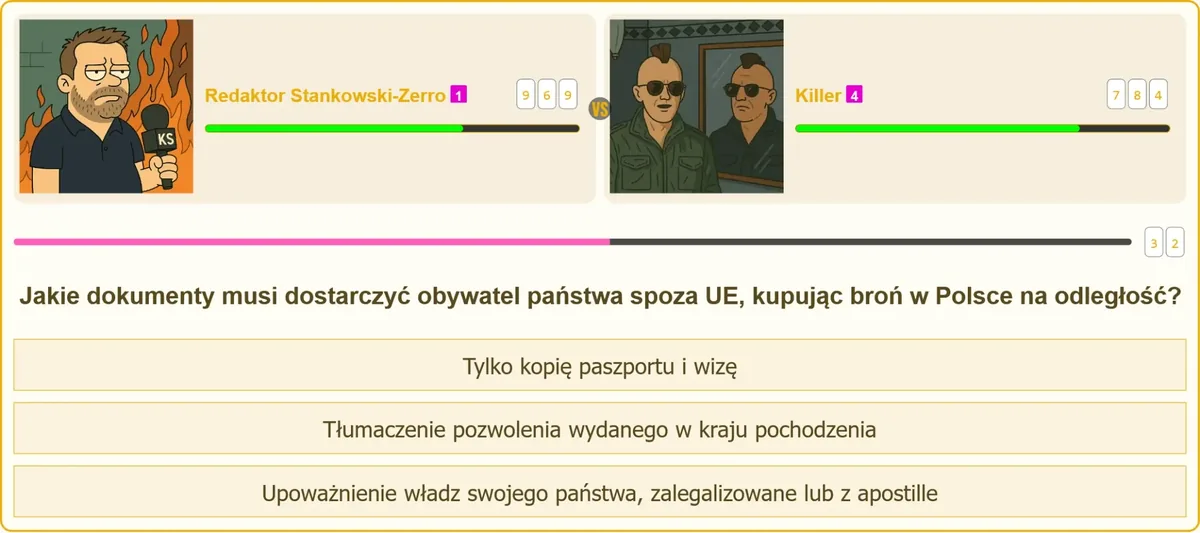 Dokumenty wymagane od obcokrajowca kupującego broń w Polsce