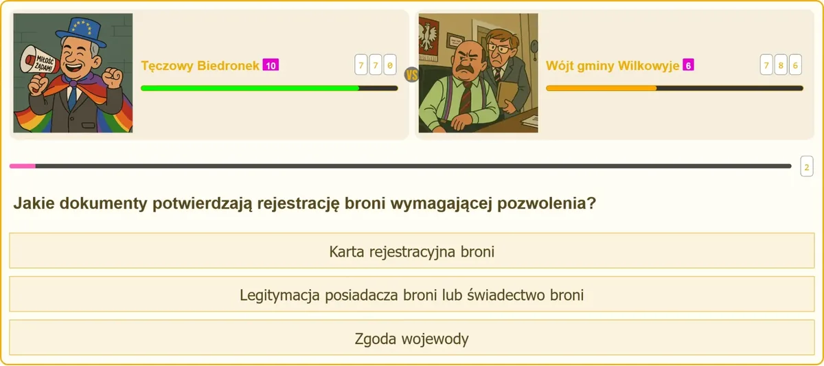 Legitymacja posiadacza broni jako dokument potwierdzający rejestrację
