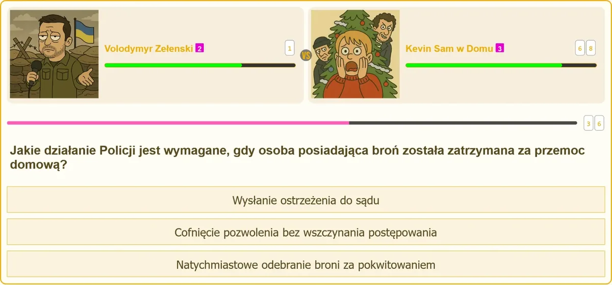 Odebranie broni przez Policję w związku z przemocą domową