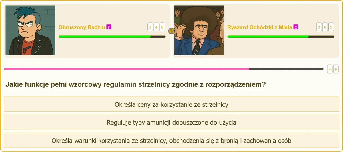 Funkcje wzorcowego regulaminu strzelnicy