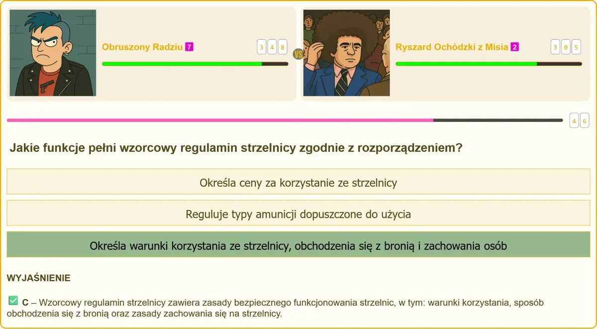 Zasady bezpiecznego zachowania na strzelnicy określone w regulaminie