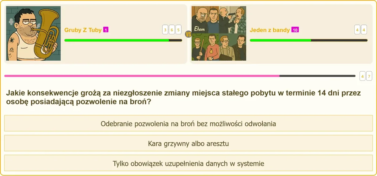 Zgłoszenie zmiany adresu zamieszkania przez posiadacza pozwolenia na broń
