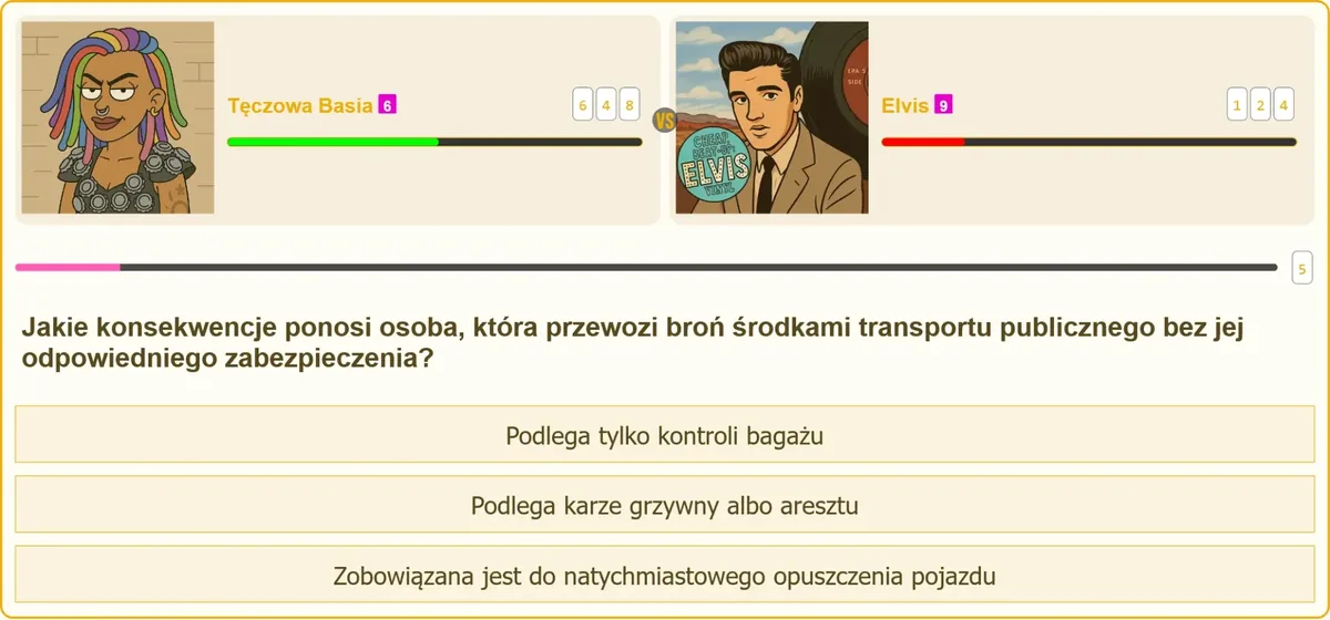 Nieprawidłowy przewóz broni środkami transportu publicznego