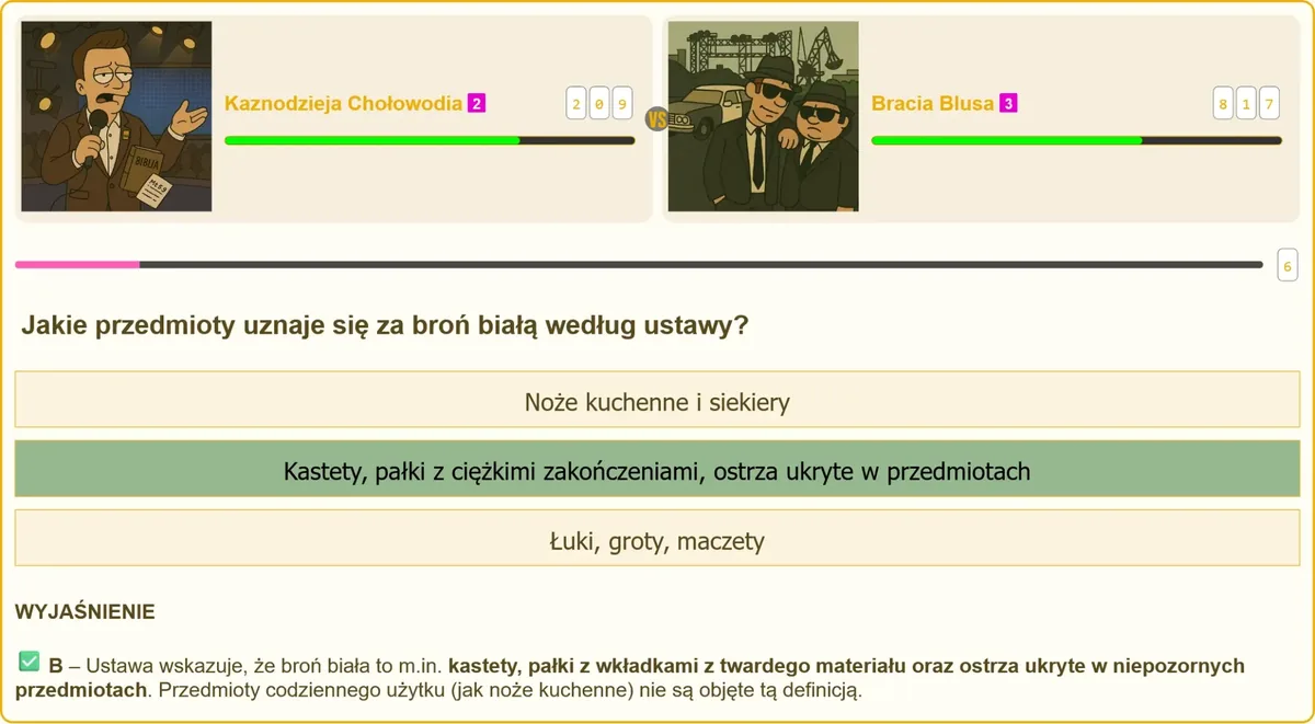 Definicja broni białej według ustawy o broni i amunicji