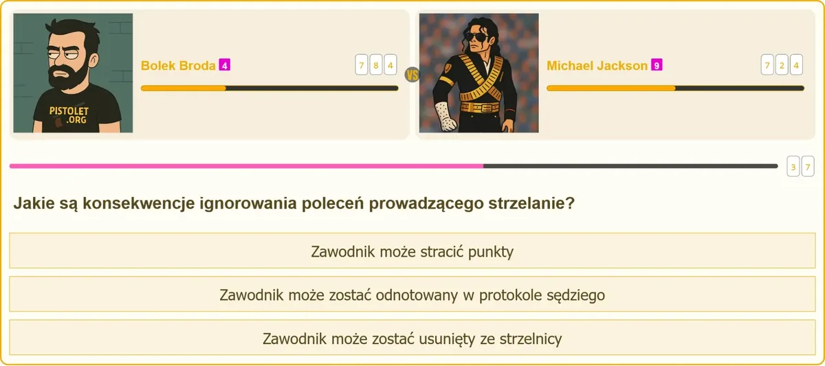 Prowadzący strzelanie wydający polecenia na strzelnicy sportowej