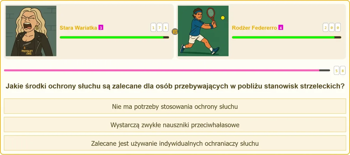 Indywidualne ochraniacze słuchu dla strzelców na strzelnicy