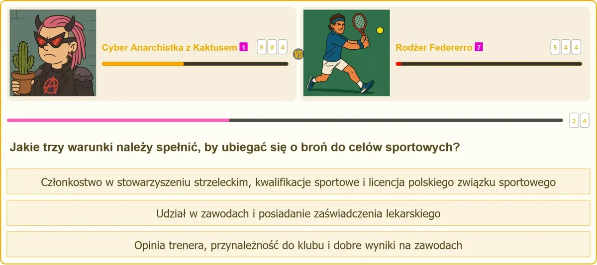Warunki uzyskania pozwolenia na broń w celach sportowych