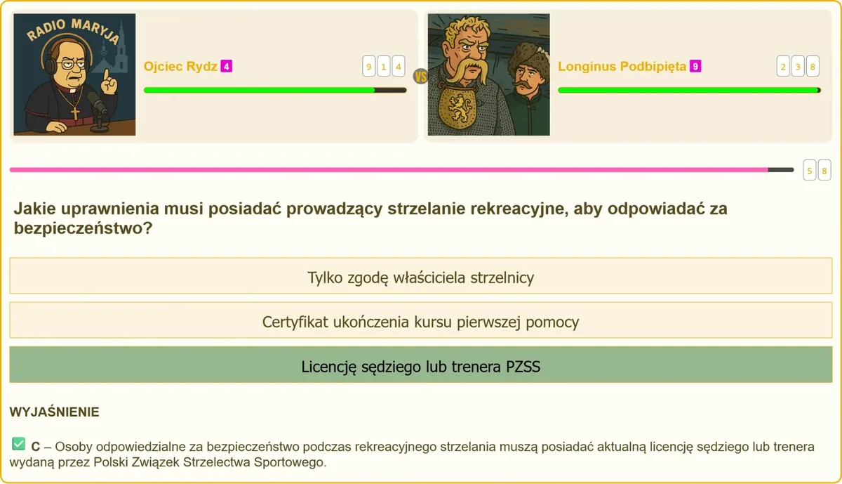 Uprawnienia prowadzącego strzelanie rekreacyjne