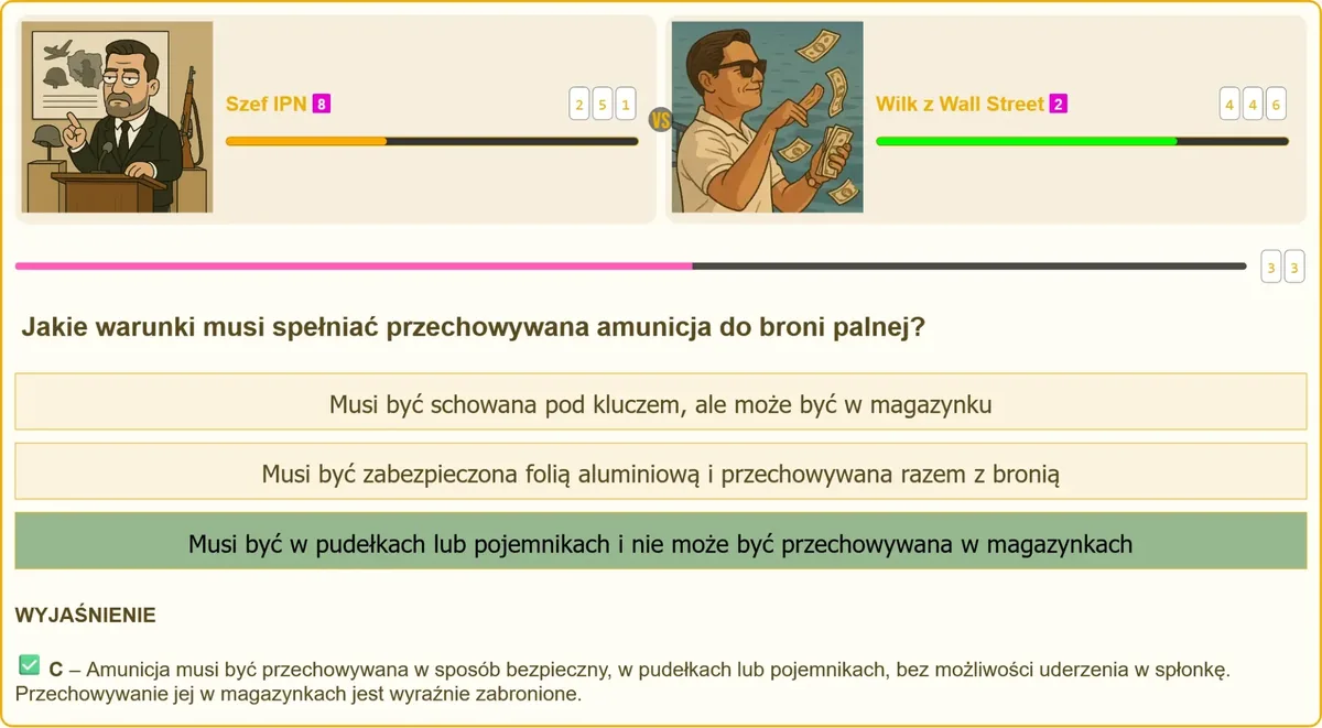 Prawidłowe przechowywanie amunicji do broni palnej
