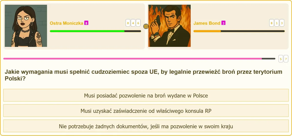 Zaświadczenie konsularne przy przewozie broni przez Polskę