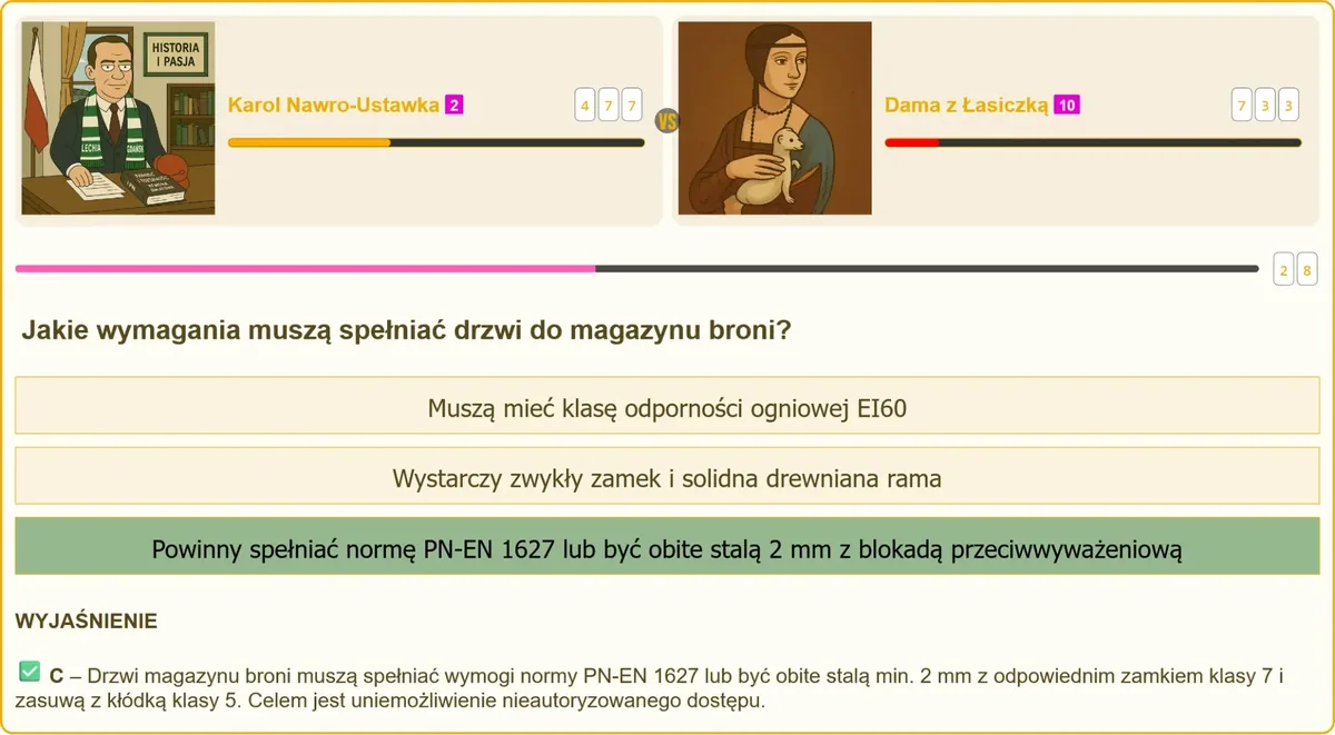Wymagania techniczne drzwi do magazynu broni