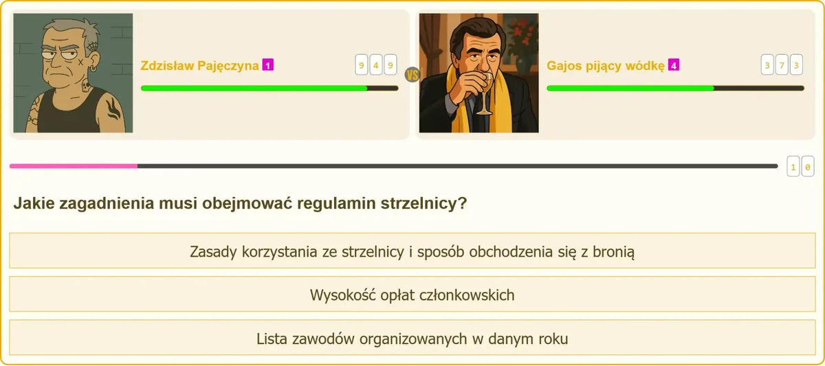 Zasady bezpieczeństwa określone w regulaminie strzelnicy