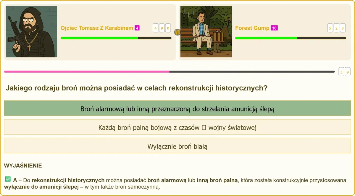 Broń alarmowa używana podczas rekonstrukcji historycznych