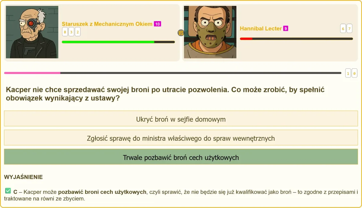 Trwałe pozbawienie broni cech użytkowych