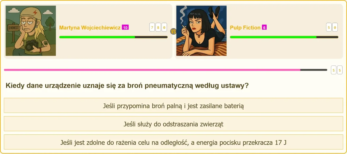 Kryteria klasyfikacji urządzenia jako broni pneumatycznej