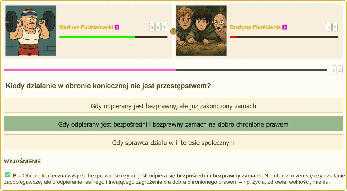 Obrona konieczna na egzaminie na patent strzelecki