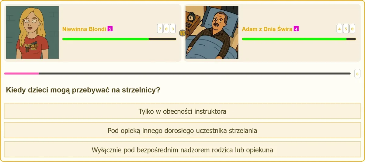 Zasady obecności dzieci na strzelnicy