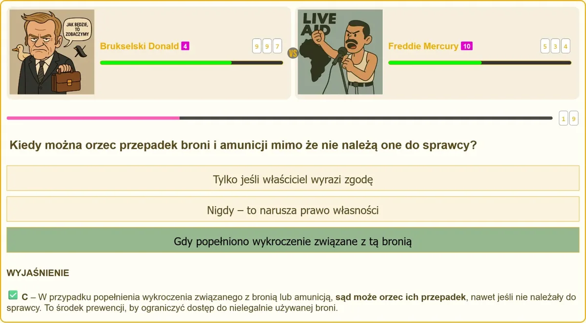 Przesłanki przepadku broni i amunicji niezależnie od prawa własności