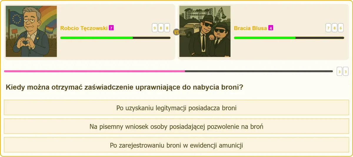 Procedura wydawania zaświadczenia na zakup broni